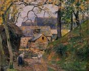 卡米耶 毕沙罗 : Farm at Montfoucault